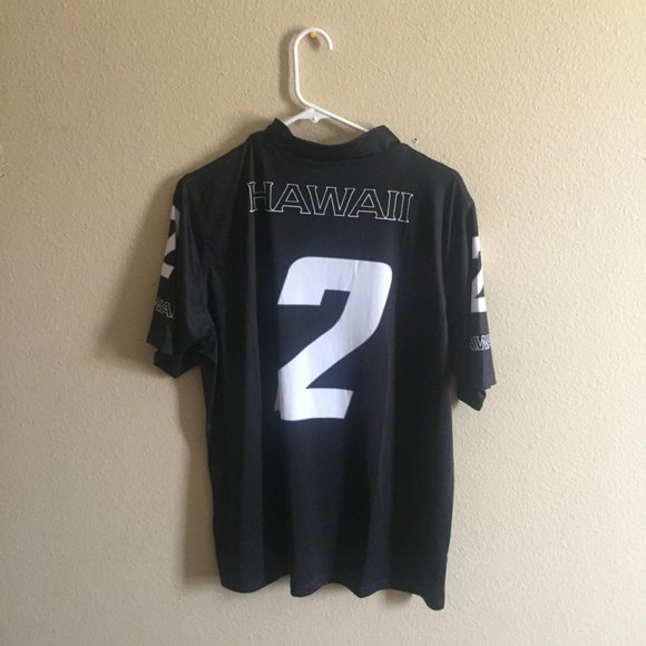 White  Hawaii Hybrid Polo Jersey Tops - Picture 4 of 16